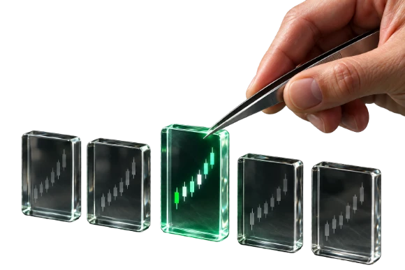 Tweezers picking the best of five experiments